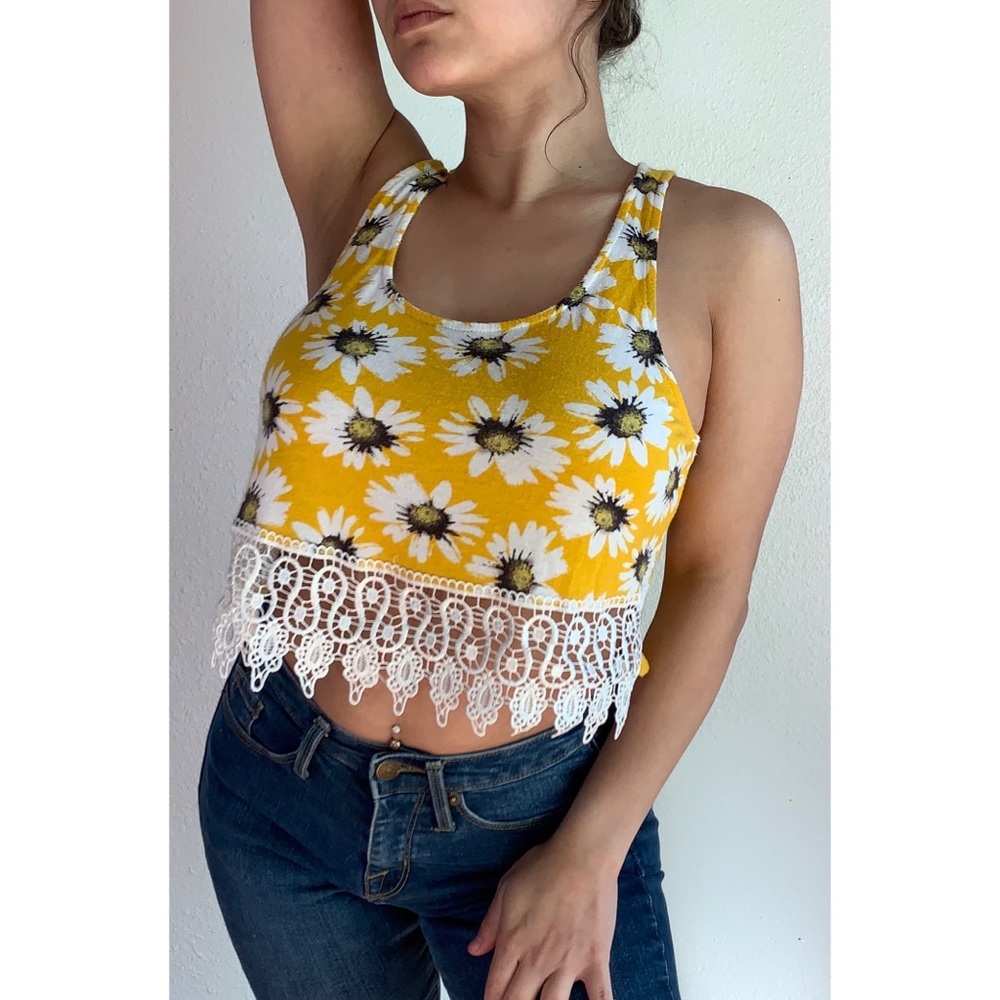 Sunflower Crop Top